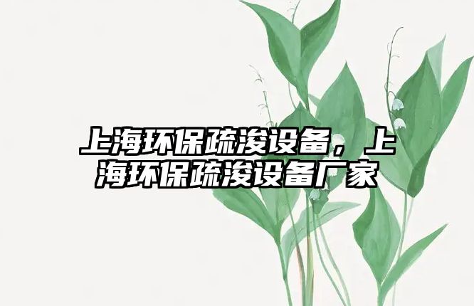 上海環(huán)保疏浚設(shè)備，上海環(huán)保疏浚設(shè)備廠家