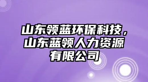 山東領(lǐng)藍(lán)環(huán)保科技，山東藍(lán)領(lǐng)人力資源有限公司